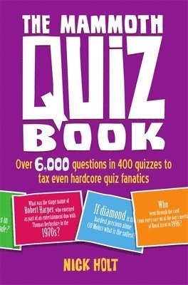 Nick Holt - Mammoth Quiz Book, Häftad