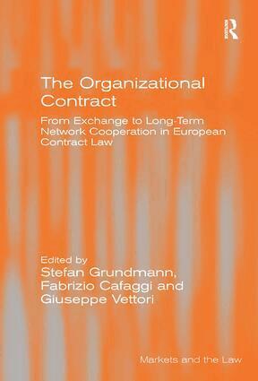 Stefan Grundmann, Fabrizio Cafaggi - Organizational Contract, Inbunden