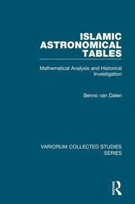 Islamic Astronomical Tables 1