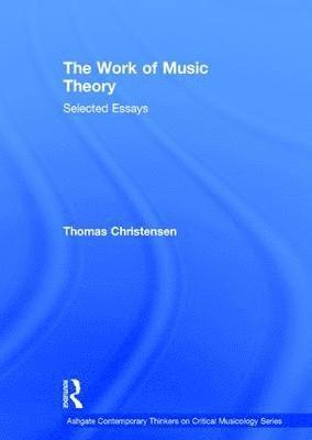 The Work of Music Theory 1