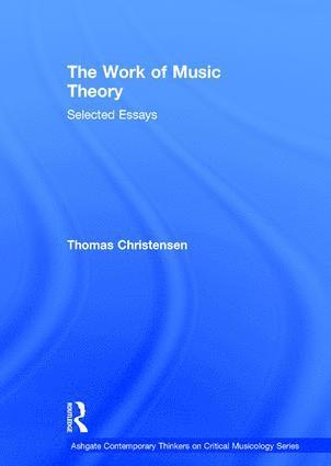 The Work of Music Theory 1