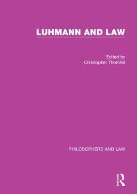 bokomslag Luhmann and Law