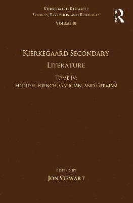 Volume 18, Tome IV: Kierkegaard Secondary Literature 1