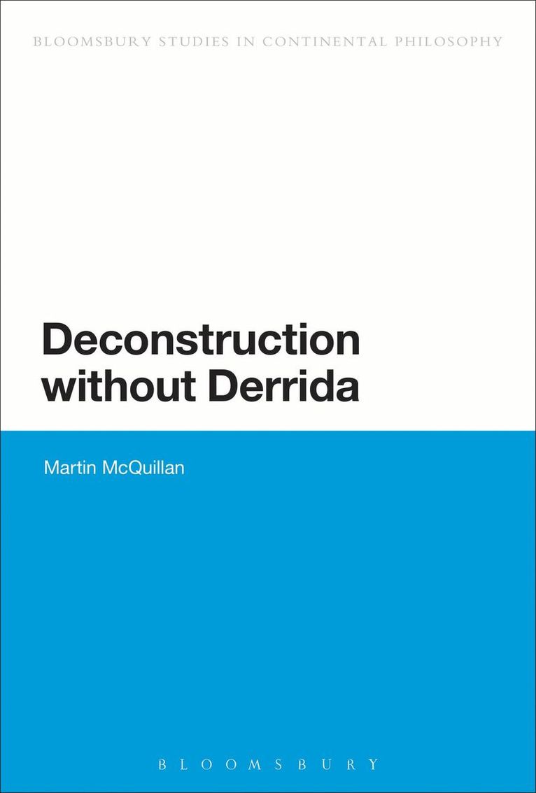 Martin McQuillan, Martin Mcquillan - Deconstruction without Derrida, Häftad