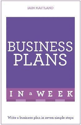 Iain Maitland - Business Plans in a Week, Häftad