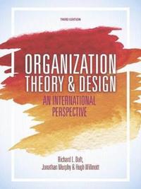 bokomslag Organization Theory and Design