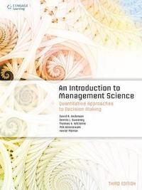 bokomslag An Introduction to Management Science