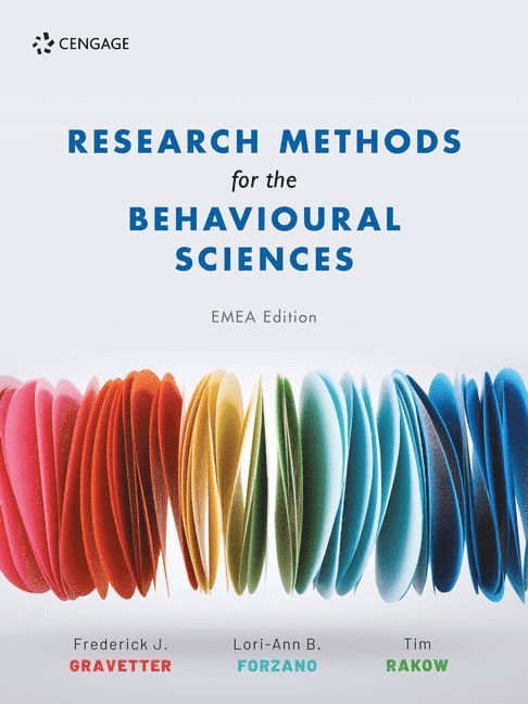 Research Methods For The Behavioural Sciences 1