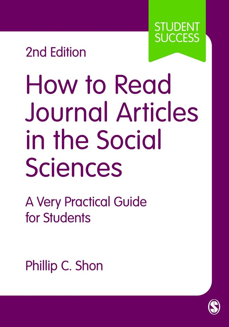 How to Read Journal Articles in the Social Sciences 1