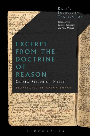 Georg Friedrich Meier - Excerpt from the Doctrine of Reason, Inbunden