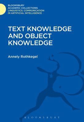 bokomslag Text Knowledge and Object Knowledge