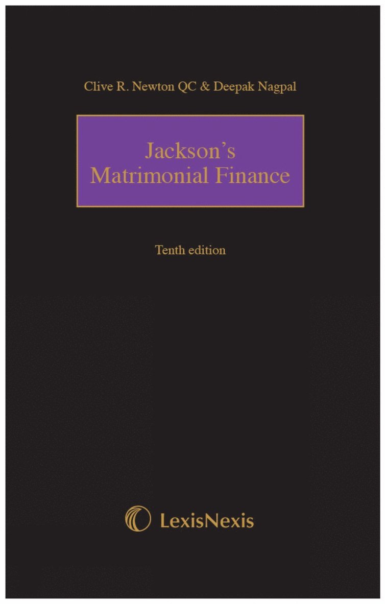 Jackson's Matrimonial Finance Tenth edition