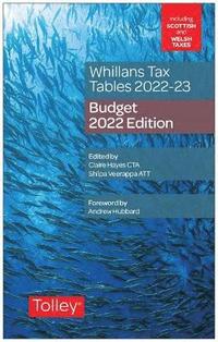 bokomslag Whillans's Tax Tables 2022-23 (Budget edition)