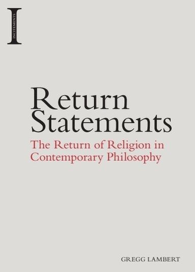 Gregg Lambert - Return Statements, Häftad