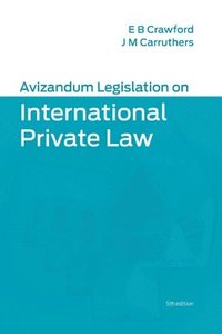bokomslag Avizandum Legislation on International Private Law