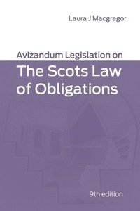 bokomslag Avizandum Legislation on the Scots Law of Obligations