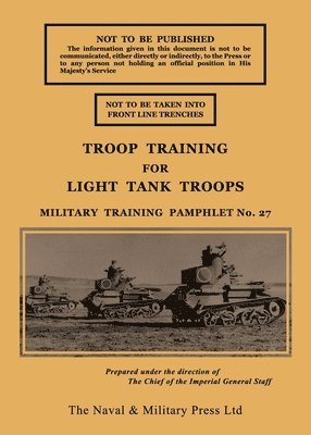 bokomslag Troop Training for Light Tank Troops November 1939