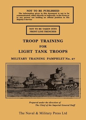 Troop Training for Light Tank Troops November 1939