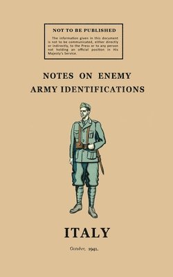 bokomslag Notes on Enemy Army Identifications