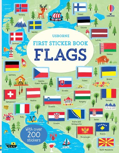 Holly Bathie - First Sticker Book Flags, Häftad