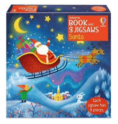 Sam Taplin - Usborne Book and 3 Jigsaws: Santa, Kartonnage