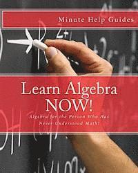 Learn Algebra NOW!: Algebra for the Person Who Has Never Understood Math! 1