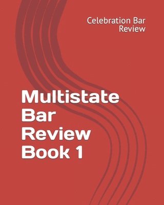 Multistate Bar Review Book 1 1