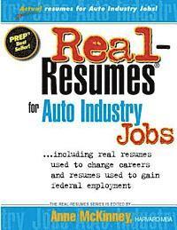 bokomslag Real-Resumes for Auto Industry Jobs