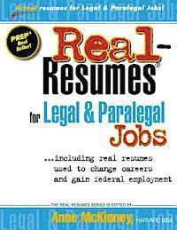 bokomslag Real-Resumes for Legal & Paralegal Jobs