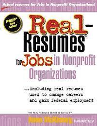 Real-Resumes for Jobs in Nonprofit Organizations 1