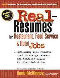 Real-Resumes for Restaurant, Food Service & Hotel Jobs 1