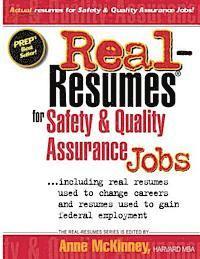 bokomslag Real-Resumes For Safety & Quality Assurance Jobs