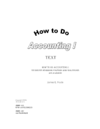 bokomslag How to do Accounting I Text