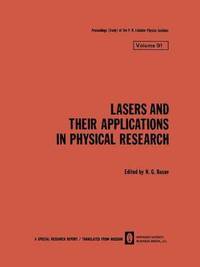 bokomslag Lasers and Their Applications in Physical Research
