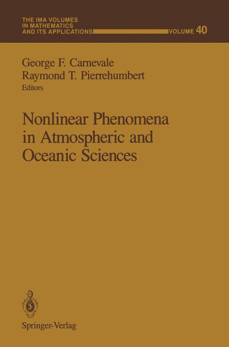 Nonlinear Phenomena in Atmospheric and Oceanic Sciences 1