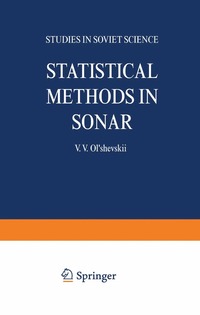 bokomslag Statistical Methods in Sonar