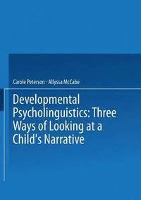 bokomslag Developmental Psycholinguistics