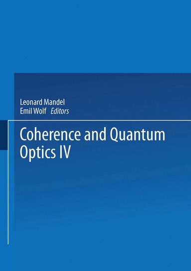 bokomslag Coherence and Quantum Optics IV