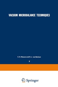 bokomslag Vacuum Microbalance Techniques