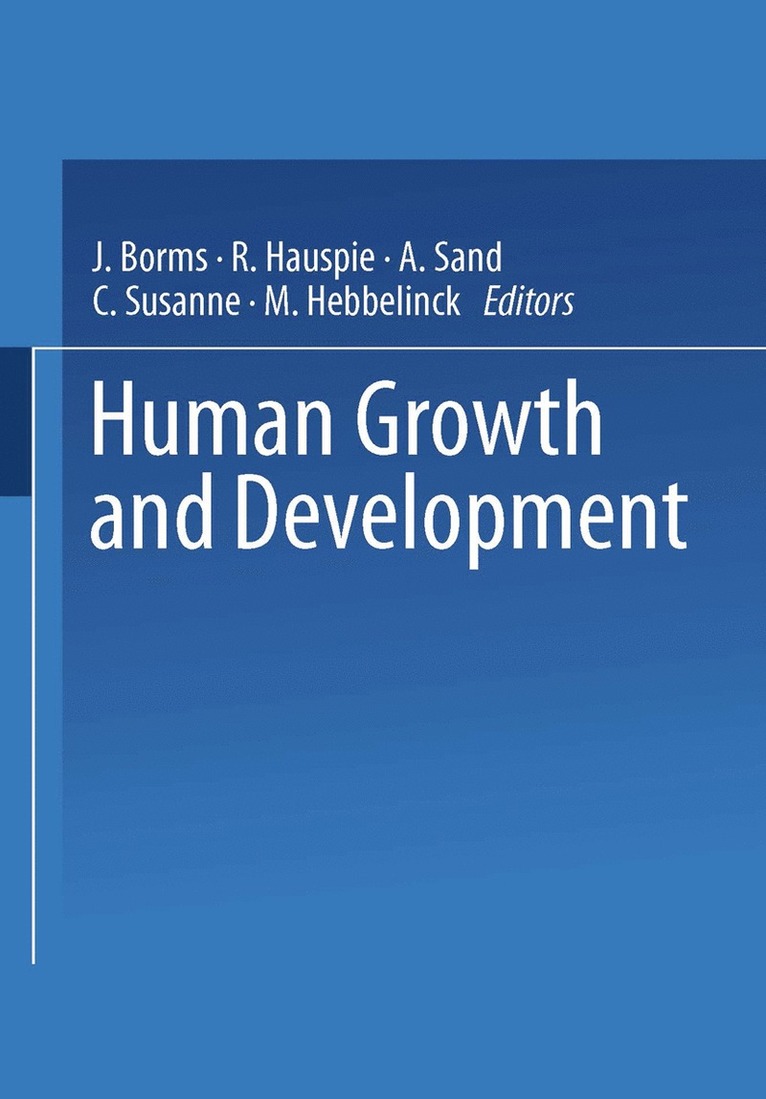 Jan Borms - Human Growth and Development, Häftad
