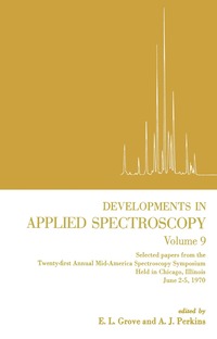 bokomslag Developments in Applied Spectroscopy