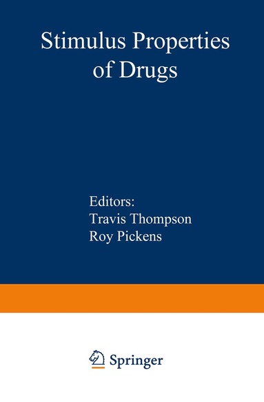 Travis. Thompson - Stimulus Properties of Drugs, Häftad