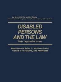 bokomslag Disabled Persons and the Law