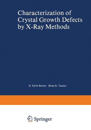 bokomslag Characterization of Crystal Growth Defects by X-Ray Methods