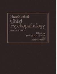 bokomslag Handbook of Child Psychopathology