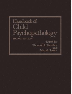 Handbook of Child Psychopathology