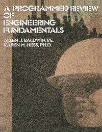 bokomslag A Programmed Review Of Engineering Fundamentals