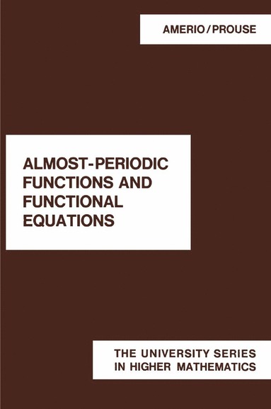 bokomslag Almost-Periodic Functions and Functional Equations