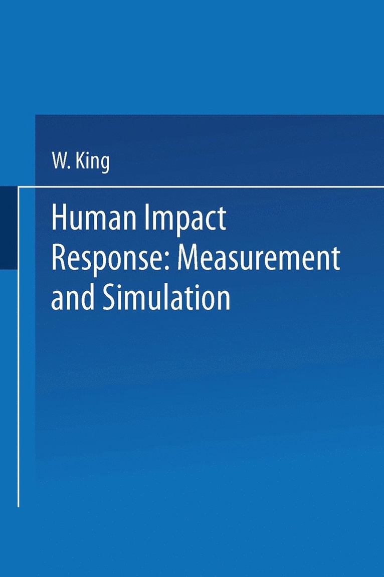 W. King - Human Impact Response, Häftad