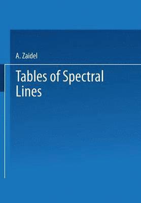Tables of Spectral Lines 1